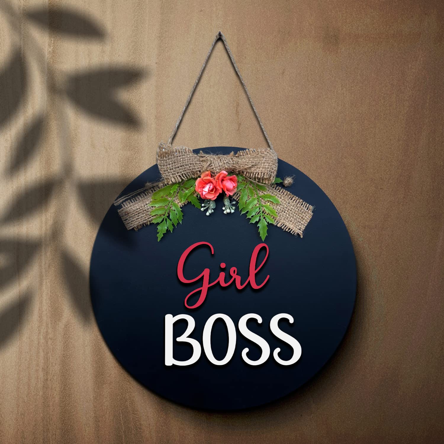 Chalk My Theme Girl Boss Decor Frames Wall Hanging Frame Board For Unique Birthday Gifts For Women And Girls | Girls Room Decora
